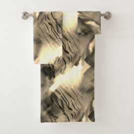 Conjunto De Toalhas Mosaico abstrato estranho com choque de tons