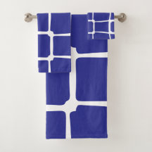 Mosaico de Quadrados Desiguais Azul
