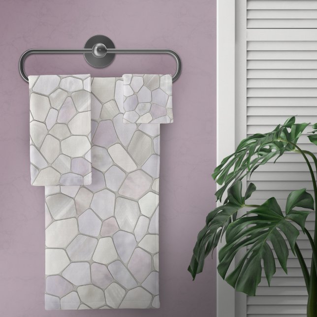 Conjunto De Toalhas Mosaico Platinum, Cinza francesa (Criador carregado)