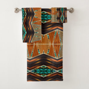 Conjunto De Toalhas Motif Afrocêntrico:
