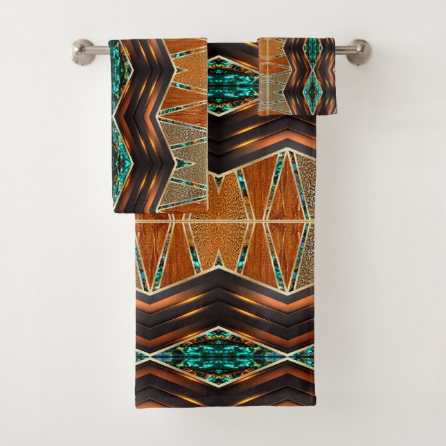 Conjunto De Toalhas Motif Afrocêntrico: (Insitu)