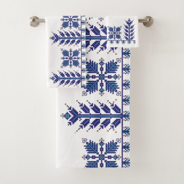 Conjunto De Toalhas Motif Tradicional, Motif Tradicional Romeno T-S (Insitu)