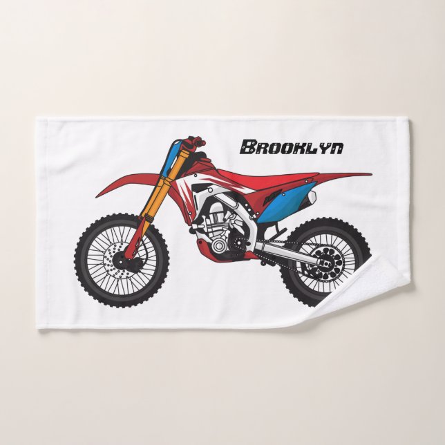 Conjunto De Toalhas Moto de terra vermelha (Toalha de mão)