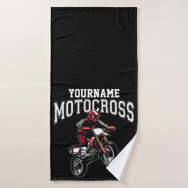 Conjunto De Toalhas Motocross Dirt Bike Racing Personalizado