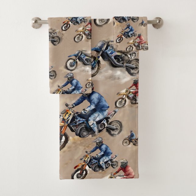 Conjunto De Toalhas Motocross fora de estrada (Insitu)