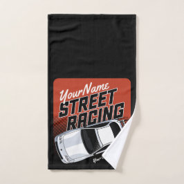 Conjunto De Toalhas Motoesporte de corrida na rua personalizado