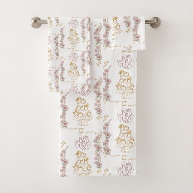 Conjunto De Toalhas mr e mrs (Insitu)