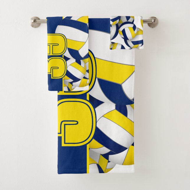 Conjunto De Toalhas Muitas bolas de volleyball com presentes espiritua (Insitu)