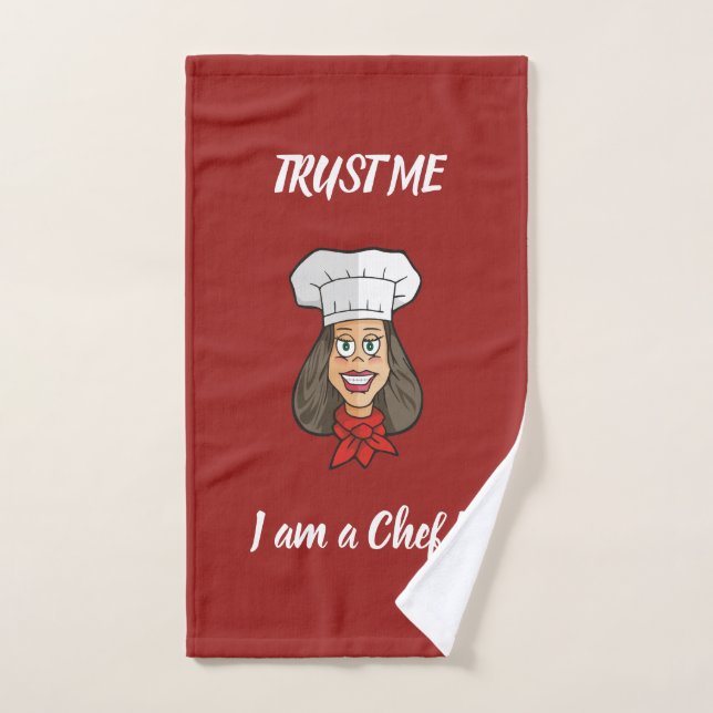 Conjunto De Toalhas Mulher Chef (Toalha de mão)