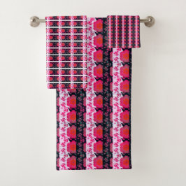 Conjunto De Toalhas Música de fundo geométrica de Abstrato elegante