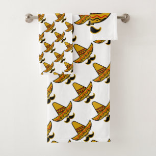 Conjunto De Toalhas Mustache Sombrero