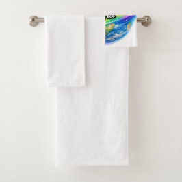 Conjunto De Toalhas My Colorful World Rainbow Globe