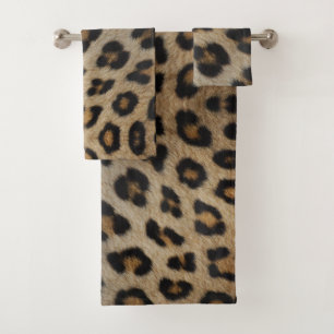 Conjunto De Toalhas Na moda-leopardo com pele de animais tenda a diver