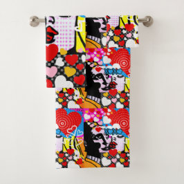 Conjunto De Toalhas Namorados pop Art