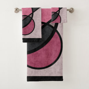 Conjunto De Toalhas Nascer do sol cor-de-rosa