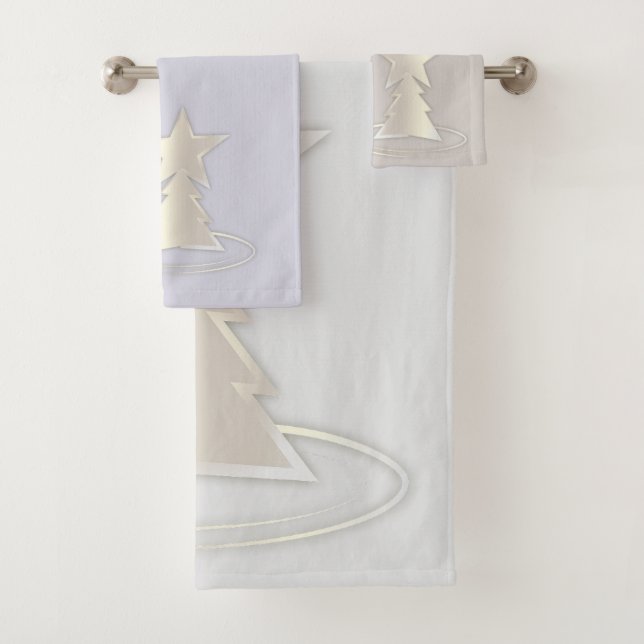 Conjunto De Toalhas Natal branco (Insitu)