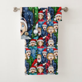 Conjunto De Toalhas Natal Caroling