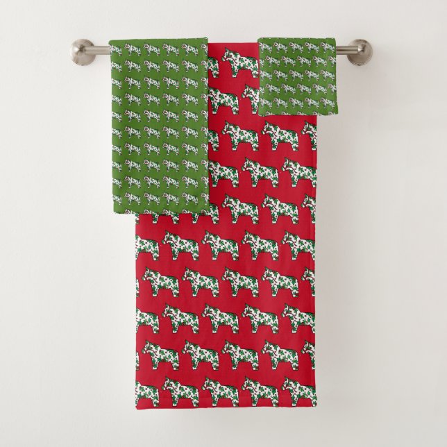 Conjunto De Toalhas Natal Dala Horse por Julia Persson Morrill (Insitu)