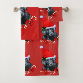 Conjunto De Toalhas Natal do Black Labrador Retriever