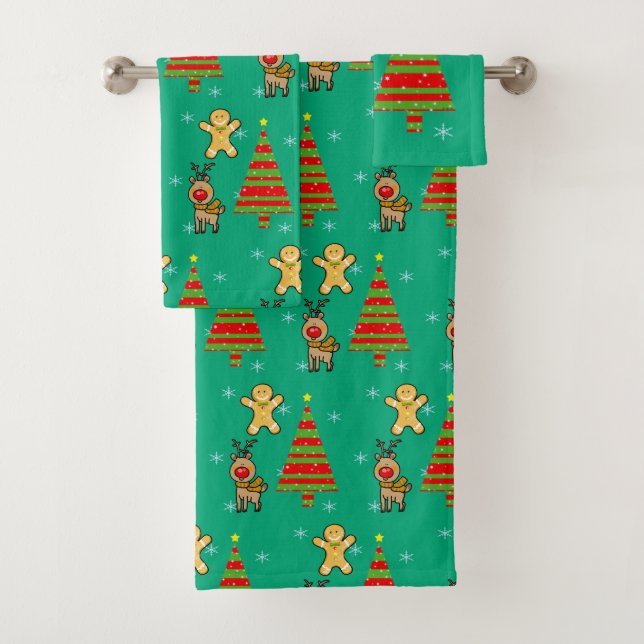 Conjunto De Toalhas Natal festivo (Insitu)