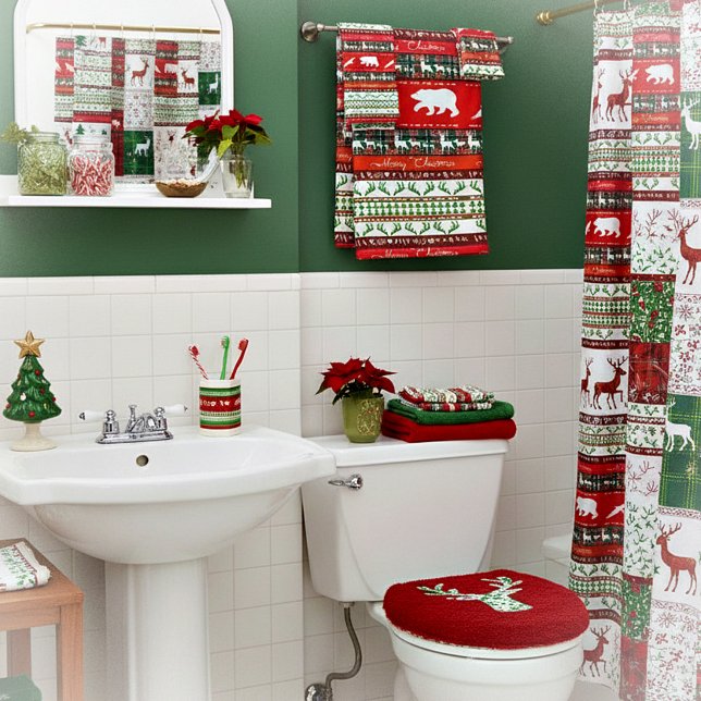 Conjunto De Toalhas Natal na floresta (Criador carregado)