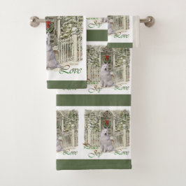 Conjunto De Toalhas Natal Samoyed