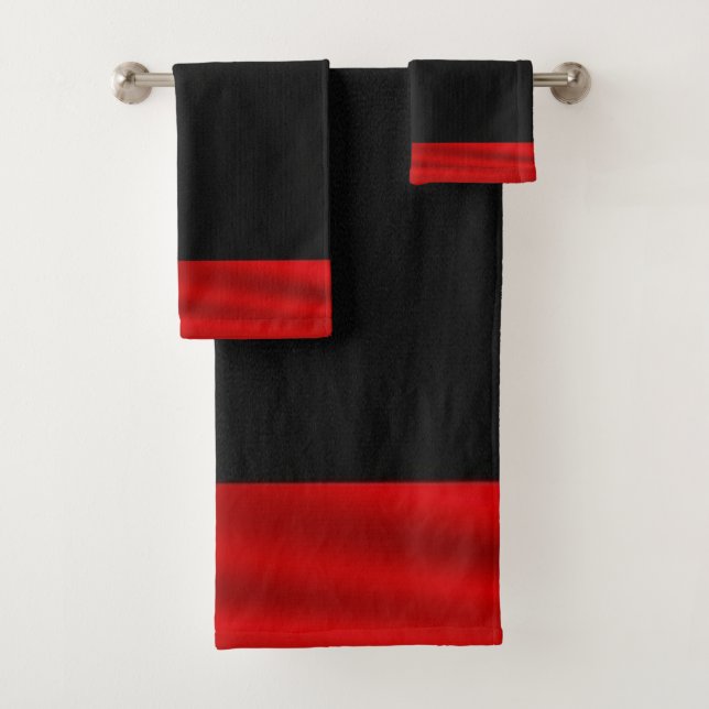 Conjunto De Toalhas Natal Vermelho e Negro (Insitu)