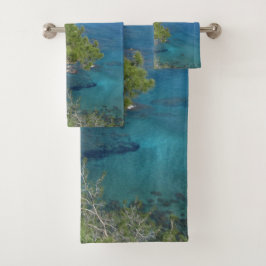 Conjunto De Toalhas Natureza Fotografia Mediterrâneo Montanha e Mar