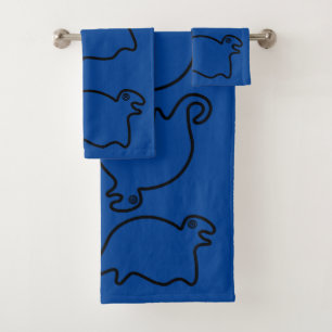 Conjunto De Toalhas Nazca Lines Kids Black Seals