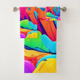 Conjunto De Toalhas Nebulosa de Cores
