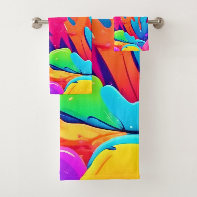 Conjunto De Toalhas Nebulosa de Cores (Insitu)