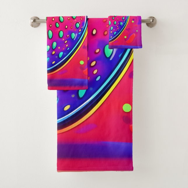 Conjunto De Toalhas Neon Strawberry Pop (Insitu)