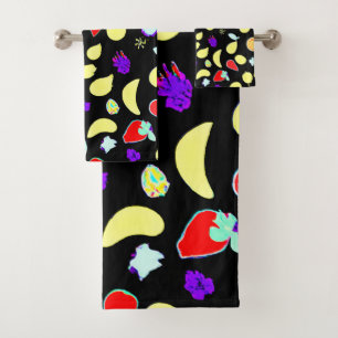 Conjunto De Toalhas Neon Tropic Fruta Burst