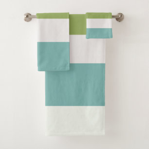 Conjunto De Toalhas Netuno, Seashell, Greve Verde e Marinho