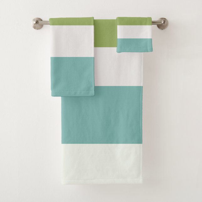 Conjunto De Toalhas Netuno, Seashell, Greve Verde e Marinho (Insitu)
