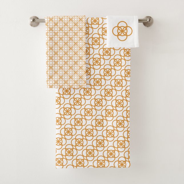 Conjunto De Toalhas Nó Dourado (Insitu)