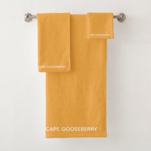 Conjunto De Toalhas Nome amarelo de Cape Gooseberry