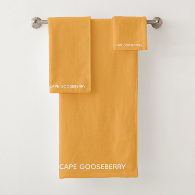 Conjunto De Toalhas Nome amarelo de Cape Gooseberry (Insitu)