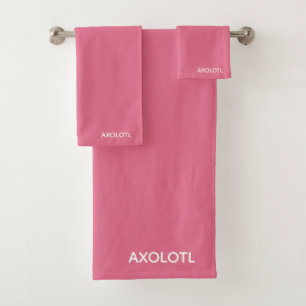 Conjunto De Toalhas Nome da cor rosa Axolotl