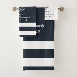 Conjunto De Toalhas Nome da família de âncoras náuticas: Beach Lake Ho