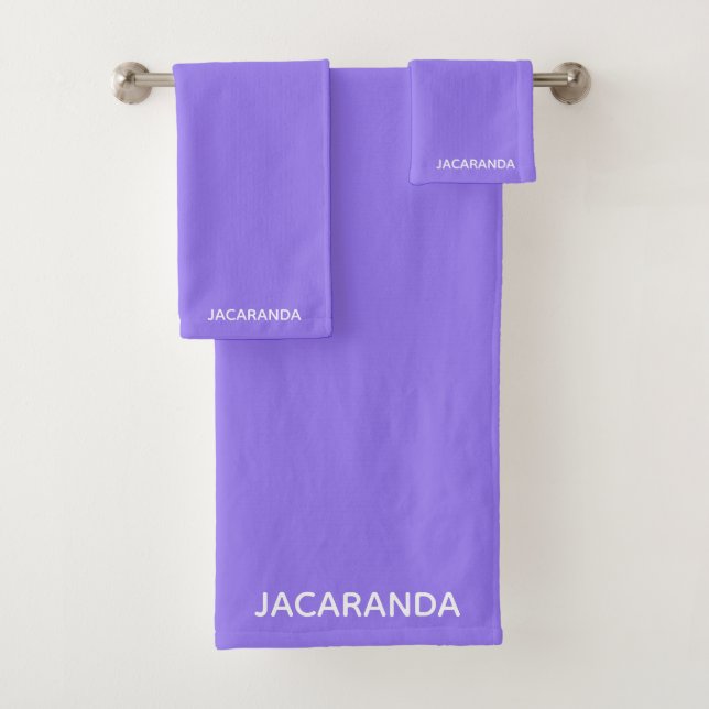 Conjunto De Toalhas Nome de cor púrpura Jacaranda (Insitu)