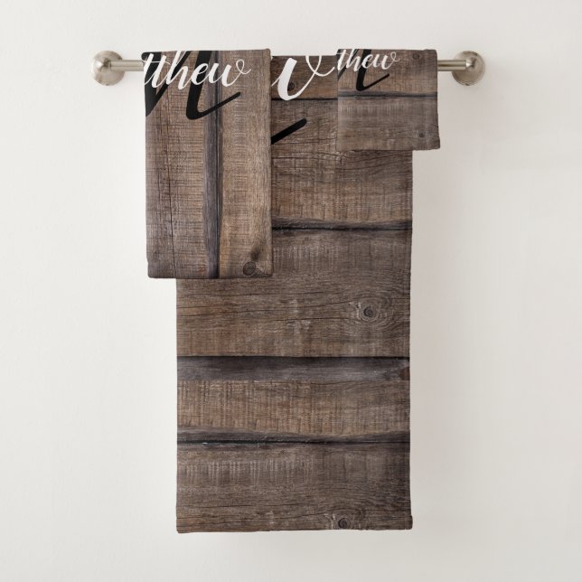 Conjunto De Toalhas Nome do Agricultor Rustic Country Barn  (Insitu)