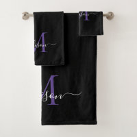 Nome do Script do Monograma Violeta Roxo Preto Mod