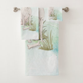 Conjunto De Toalhas Nome Personalizado Americano Staffordshire Terrier