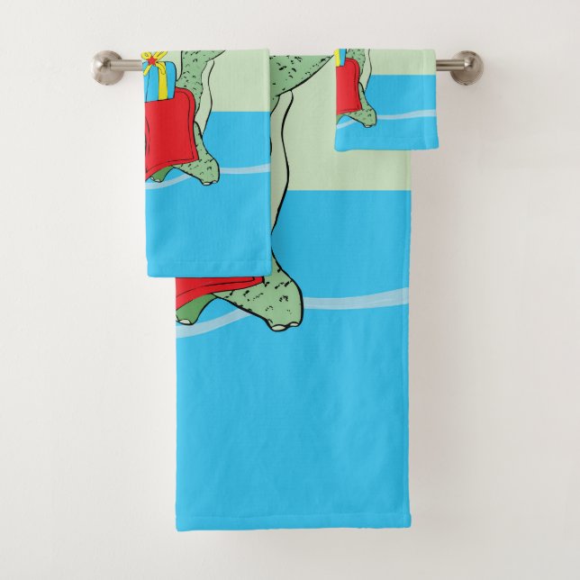 Conjunto De Toalhas Nome Personalizado, Menino, Dinossauro de Aniversá (Insitu)