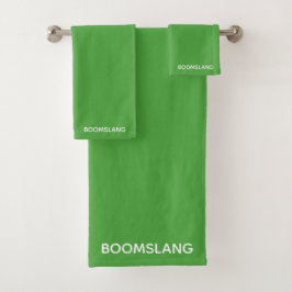 Conjunto De Toalhas Nome verde do Boomslang