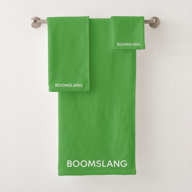 Conjunto De Toalhas Nome verde do Boomslang (Insitu)