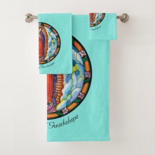Conjunto De Toalhas Nossa Senhora de Guadalupe Turquoise