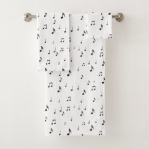 Conjunto De Toalhas Notas musicais