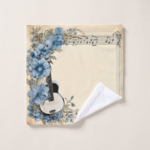 Notas Musicais de Guitarra Azul Flores